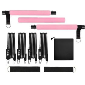 Home Yoga Pull Back Trainer (Option: Pink Suit Latex)