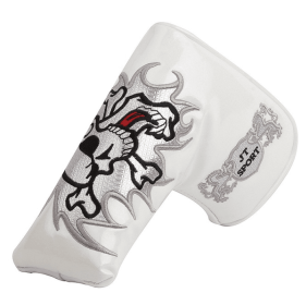 Golf putter cover (Option: Skull-White)