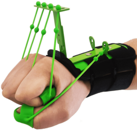 5-finger Silicone Wrist Tensioner Fitness Tools (Option: Green-1set)