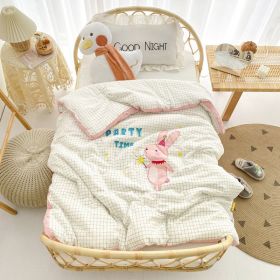 Cotton Yarn-dyed Washed Cotton Embroidered Children Quilt (Option: Magic Bunny-120x150cm Spring Autumn)