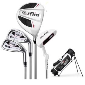 Children's Golf Club Set For Beginners (Option: Black and white sleeve rod-5or8 years old)