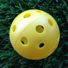 Golf Sporting Goods Hollow Colored Balls (Option: Yellow-35PCS)