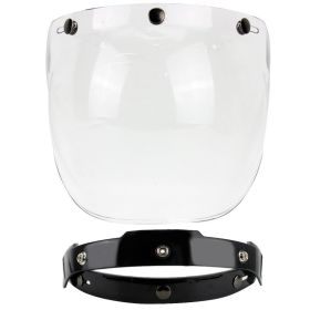 Windproof Universal Retro Helmet Bubble Goggles (Option: With bracket transparent)