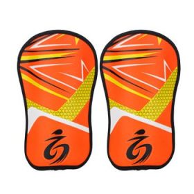 Kid's soccer goalkeeper gloves guantes de portero for children 5-16 years old soft goalkeeper gloves children riding scooters sp (Color: Orange Leggings, size: 6)