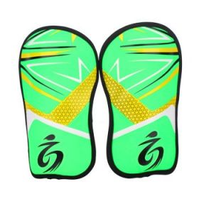 Kid's soccer goalkeeper gloves guantes de portero for children 5-16 years old soft goalkeeper gloves children riding scooters sp (Color: Green Leggings, size: 5)