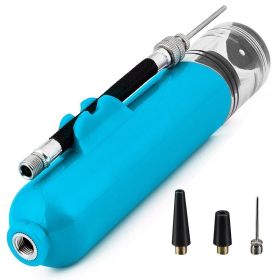 Portable Mini Ball Pump For Volleyball; Football; Basketball; Soccer; Yoga Ball; Hand Air Pump Faster Inflation Gadget (Color: Blue)