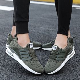 Men Women Boys Air Cushion Casual Shoes 36-45 Mesh Breathable Lightweight Kids Sneakers Outdoor Spring Sumer Autumn Comfortable (Color: green, size: 43)