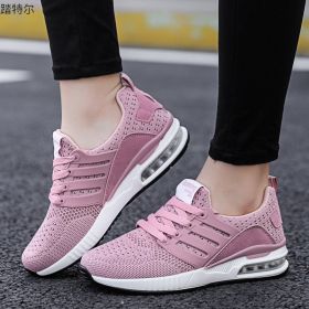 Men Women Boys Air Cushion Casual Shoes 36-45 Mesh Breathable Lightweight Kids Sneakers Outdoor Spring Sumer Autumn Comfortable (Color: Pink, size: 39)