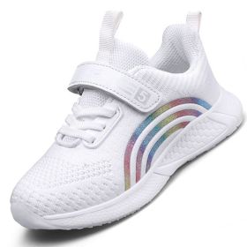 Child Leisure Non-slip Breathable Tenis Walking Sports Shoes Kids Teens Casual Mesh Sneakers Girls Boys Fashion Running Trainers (Color: TNM903868-1, size: 31)