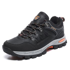 New Arrival Men Women Hiking Shoes Male Sport Outdoor Jogging Trekking Sneakers Big Size 48 Non-slip zapatos zapatillas hombre (Color: black fur, size: 39)