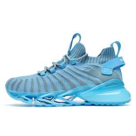 Men's Running Sports Shoes Light Male Shoes Summer Outdoor Sports Sneakers Breathable Jogging Walking Shoes Men Chaussure Homme (Color: Blue, size: 39)