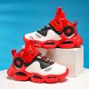 High-Top Children's Basketball Shoes Kids Girls Light Soft Sole Breathable Sneakers for Boys Casual Sports Running Shoes Red