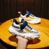 Fashion Kids Sport Shoes Boys Chunky Sneakers Lightweight Children Casual Running Shoes Pu Leather Tenis Sneakers for Girls 2022