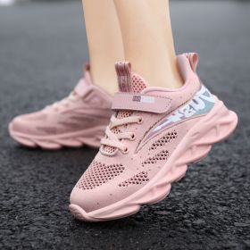 2022 New Kids Sneakers Girls Shoes Fashion Casual Children Sports Shoes for Girl Running Child Shoes Chaussure Enfant (Color: Pink, size: 27)