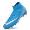 Men Soccer Shoes Adult Kids TF/FG High Ankle Football Boots Grass Training Sport Cleats Footwear Classic Trend Men Sneaker 35-47