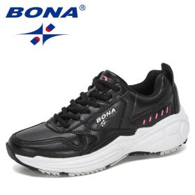 BONA 2022 New Designers Classics Sneakers Running Shoes Women Outdoor Sports Shoes Comfortable Running Shoes Ladies Walking Shoe (Color: Light gray dark grey, size: 6)