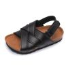 2022 Summer Girls Leather Sandals for Children Beach Shoes Kids Sports Soft Non-slip Casual Toddler Baby Sandals