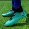 Men Soccer Shoes Unisex Football Shoes Cleats Ankle Football Boots Students Training Sneakers Kids Outdoor Sports Shoes