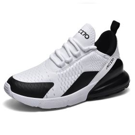 Men's and women's fashion trends all match sports shoes Fashion shoes casual breathable casual shoes men's fashion shoes (Color: White black, size: 39)