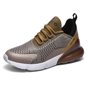 Men's and women's fashion trends all match sports shoes Fashion shoes casual breathable casual shoes men's fashion shoes (Color: khaki, size: 43)