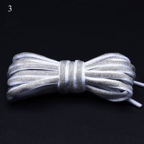 120/140/160cm Holographic Reflective Shoelace Rope Women Men Glowing In Dark Shoe Laces For Sneakers Sport Shoes Rope Bootlaces (Color: A3, Length: 160CM)