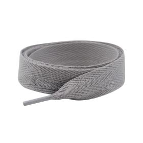 Weiou manufacturer's 120cm long silk laces herringbone laces are suitable for sports shoes and canvas shoes laces (Color: #1580 Light gray, Length: 120CM)