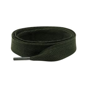 Weiou manufacturer's 120cm long silk laces herringbone laces are suitable for sports shoes and canvas shoes laces (Color: #1585 Army green, Length: 120CM)