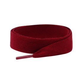 Weiou manufacturer's 120cm long silk laces herringbone laces are suitable for sports shoes and canvas shoes laces (Color: #1584 Jujube red, Length: 120CM)