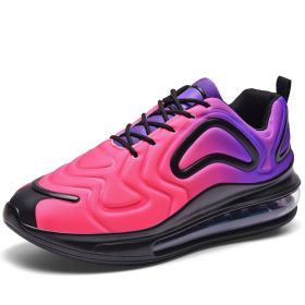 JJ tiger The latest color matching couples sky Eye air cushion shoes for men and women casual sports shoes (36-46 optional) (Color: Pink purple, size: 37)