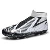 Men's and women's new football shoes youth students AG spikes high tops breathable lawn professional training shoes