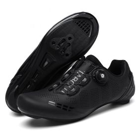 Men Sapatilha Ciclismo Mtb Sport Cycling Shoes Spd Cleats Road Bike Boots Women Speed Sneaker Racing Mountain Bicycle Shoes Flat (Color: black road, size: 36)