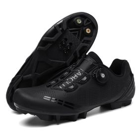 Men Sapatilha Ciclismo Mtb Sport Cycling Shoes Spd Cleats Road Bike Boots Women Speed Sneaker Racing Mountain Bicycle Shoes Flat (Color: black mtb, size: 40)