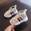 Baby Sneakers Infant Shoes Fashion Children's Flat Shoes Baby Kids Girls Shoes Stretch Breathable Mesh Sports Running Shoes