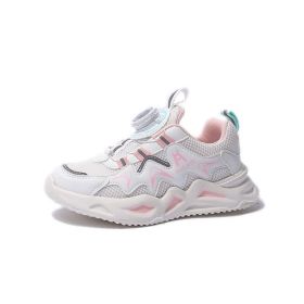 2022 Autumn Children Shoes For Baby Boys Girls Kids Casual Sneakers Breathable Soft Anti-Slip Running Sports Shoes Size 27-37 (Color: Pink, size: 31 (Insole 19CM))