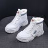 High-Top Sneakers Female 2022 Autumn And Winter Student Leisure Models Wild Women's Sports Shoes Waist Plus Velvet Snow Boots