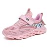 2022 Autumn Pink Girls Running Shoes Kids Tenis Snenkers Children Sport Shoes Breathable Mesh Boys Casual Walking Sneakers