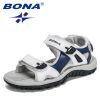 BONA 2021 New Designers Summer Children's Sandals Boy Beach Shoes Soft Bottom Non-slip Kids Sports Sandal Leisure Footwear Comfy