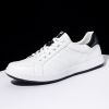 6 Colors New Men's Golf Shoes Leather Breathable Waterproof Non-slip Training Shoes White Blue Blue Sports Shoes