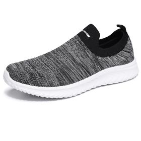 Summer Unisex Casual Shoes Women Slip On Lightweight Sneakers Designer Men Sport Shoes Breathable Loafers For Couples Zapatillas (Color: white grey, size: 35)