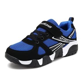 Children Shoes Summer Breathable Kids Shoes Boy Big Size 28-40 Boys Mesh Sneakers Outdoor Sport Running Trainers Net For Girls (Color: sapphire blue, size: 4)