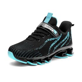 Kids Sport Shoes Boys Running Shoes Children Breathable Mesh Shoes For Girls Sneakers Outdoor Antislip Footwear Tenis Infantil (Color: Blue Kids Shoes, size: 4.5)