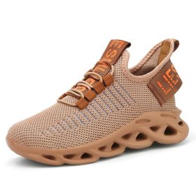 Big Children Shoes Boys Breathable Sneakers Kids Outdoor Sport Running Shoes Hollow Sole Tenis Infantil Basket Footwear Summer (Color: brown kids sneakers, size: 35)