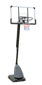 Use for Outdoor Height Adjustable 7.5 to 10ft Basketball Hoop 44 Inch Backboard Portable Basketball Goal System with Stable Base and Wheels (Color: as Pic)