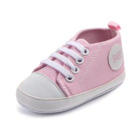 Canvas Classic Sports Sneakers Baby Boys Girls First Walkers Shoes Infant Toddler Soft Sole Anti-slip Baby Shoes (Style: 10, size: 12cm)