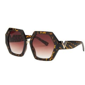 Fashion Luxury Square Ladies Fashion Brand Designer Retro Sun Glasses (Frame Color: Other, Lenses Color: Orange)