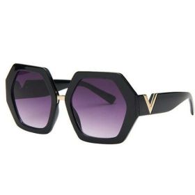 Fashion Luxury Square Ladies Fashion Brand Designer Retro Sun Glasses (Frame Color: Other, Lenses Color: Gold)