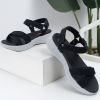 New Sports Style Women's Sandals Non-slip Soft Bottom Light Wedge Ladies Shoes With British Comfortable Outdoor Female Sandals