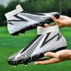 Men's and women's new football shoes youth students AG spikes high tops breathable lawn professional training shoes