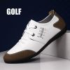 New Men's Leather Golf Shoes Sports Shoes Outdoor Leisure Waterproof Non-slip Golf Shoes