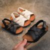 2022 Summer Girls Leather Sandals for Children Beach Shoes Kids Sports Soft Non-slip Casual Toddler Baby Sandals